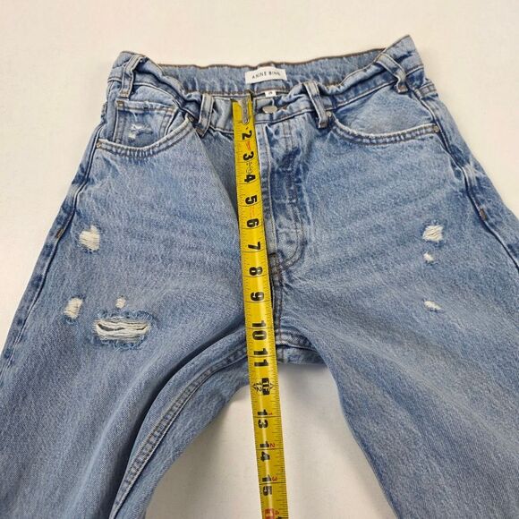 Anine Bing Distresser Button Fly Gavin Jeans Womens‎ Sz 26 Raw Hem - Picture 14 of 16